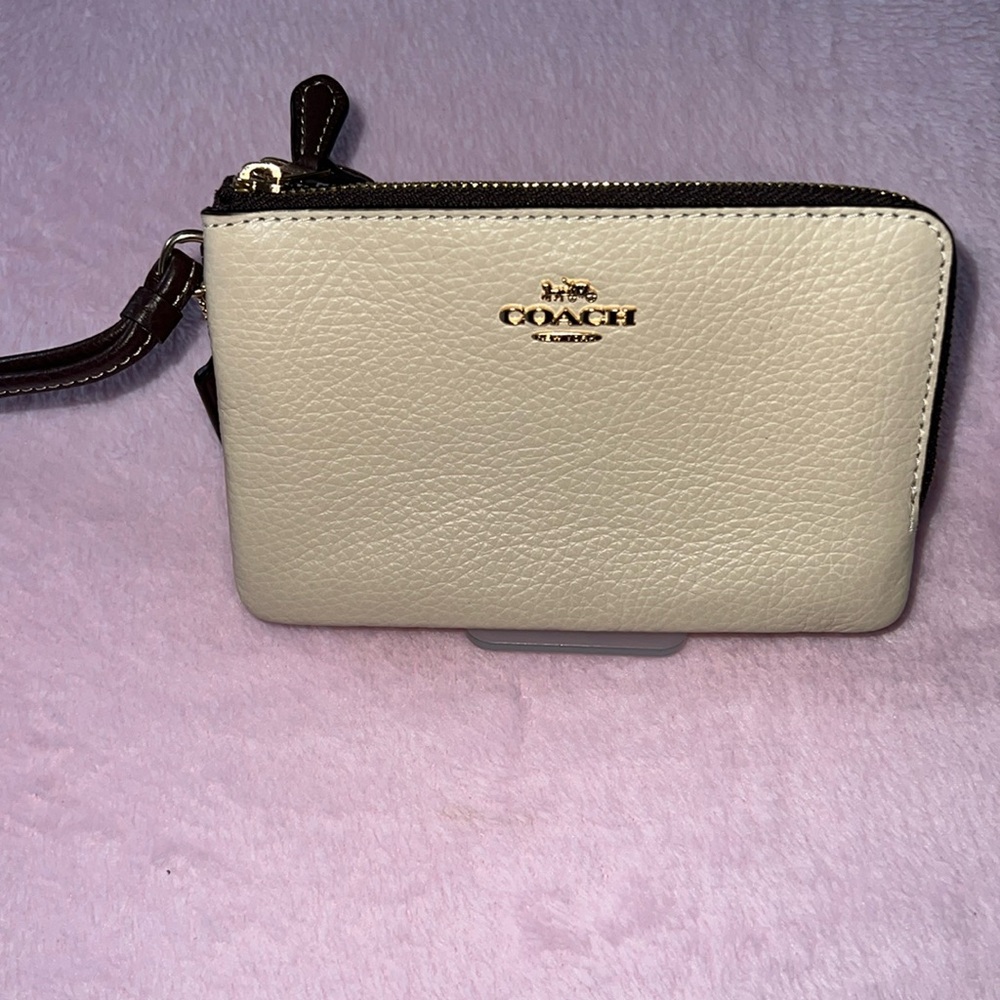 NWT | COACH | COLOR BLOCK CORNER ZIP WRISTLET
